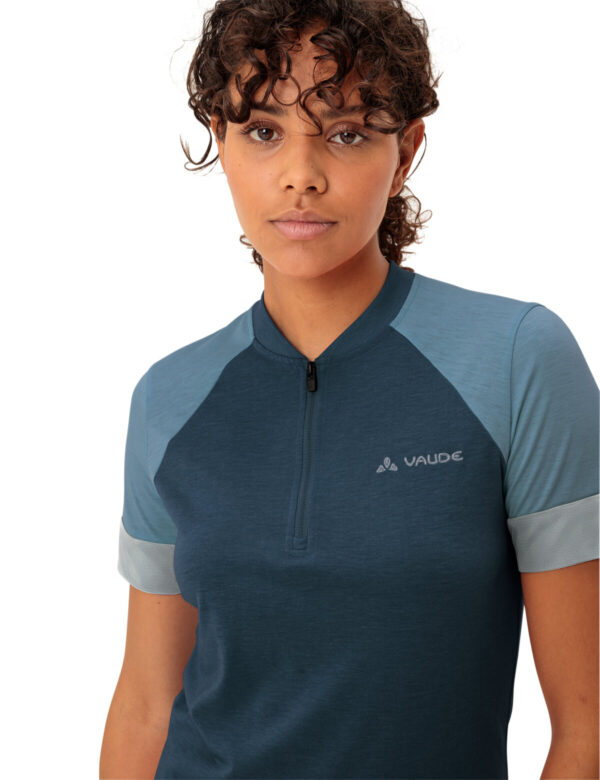 VAUDE Wo Altissimo Q-Zip Shirt DARK SEA UNI – Bild 5