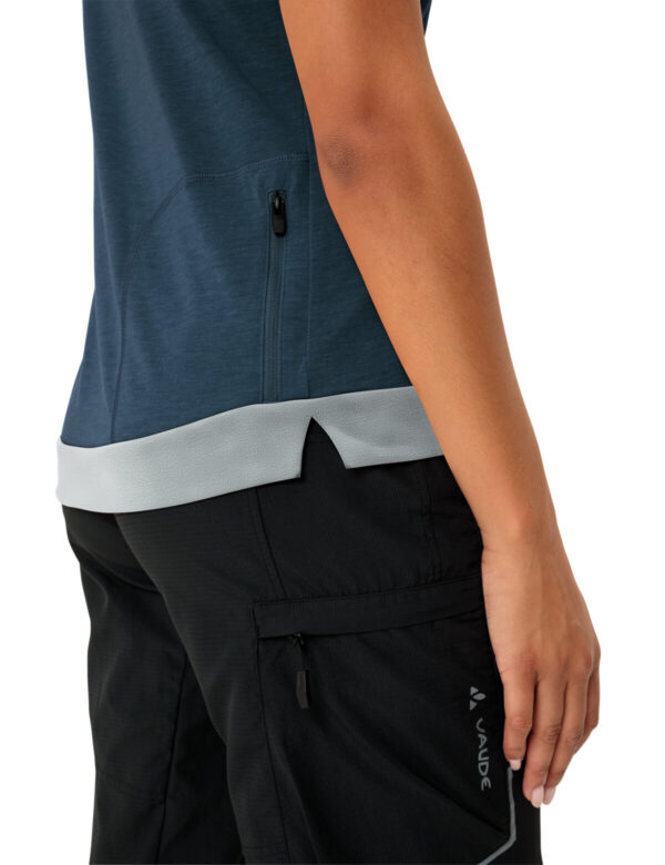 VAUDE Wo Altissimo Q-Zip Shirt DARK SEA UNI – Bild 6