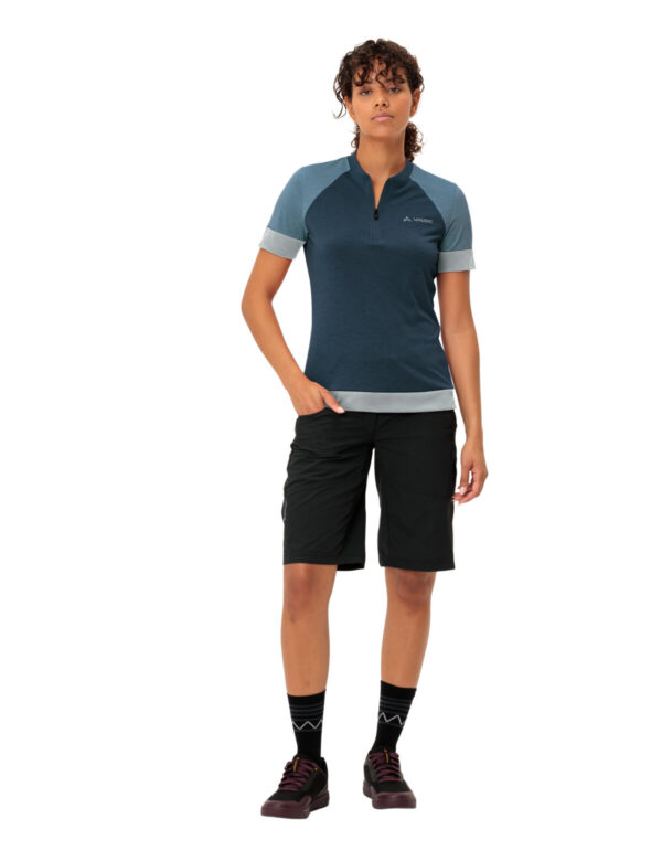 VAUDE Wo Altissimo Q-Zip Shirt DARK SEA UNI – Bild 7