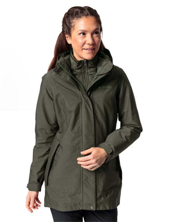 VAUDE Wo Idris 3in1 Parka III KHAKI – Bild 4