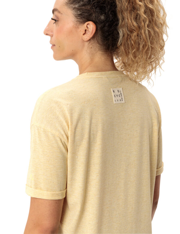 VAUDE Wo Mineo Striped T-Shirt VANILLA – Bild 6