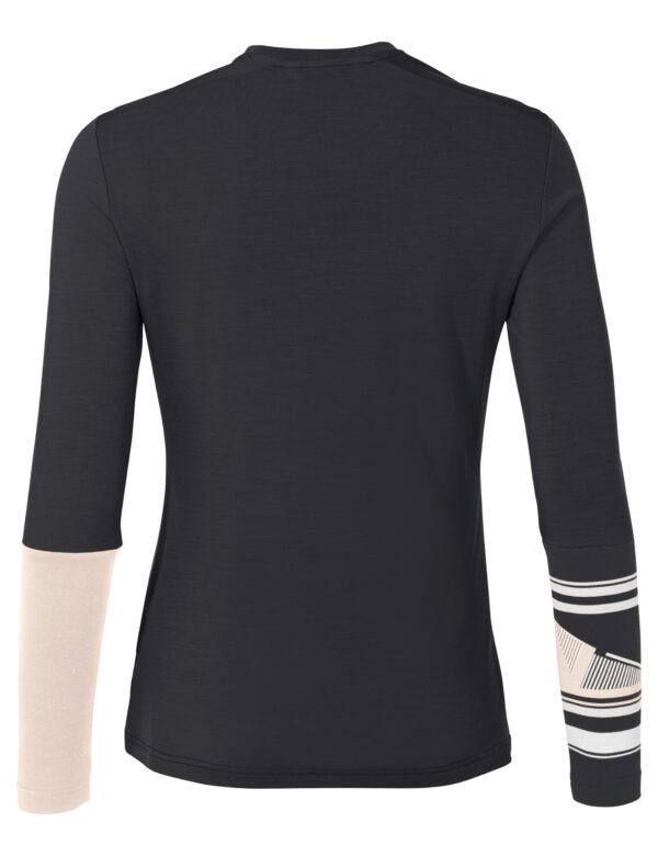 VAUDE Wo Monviso Wool LS T-Shirt BLACK – Bild 2