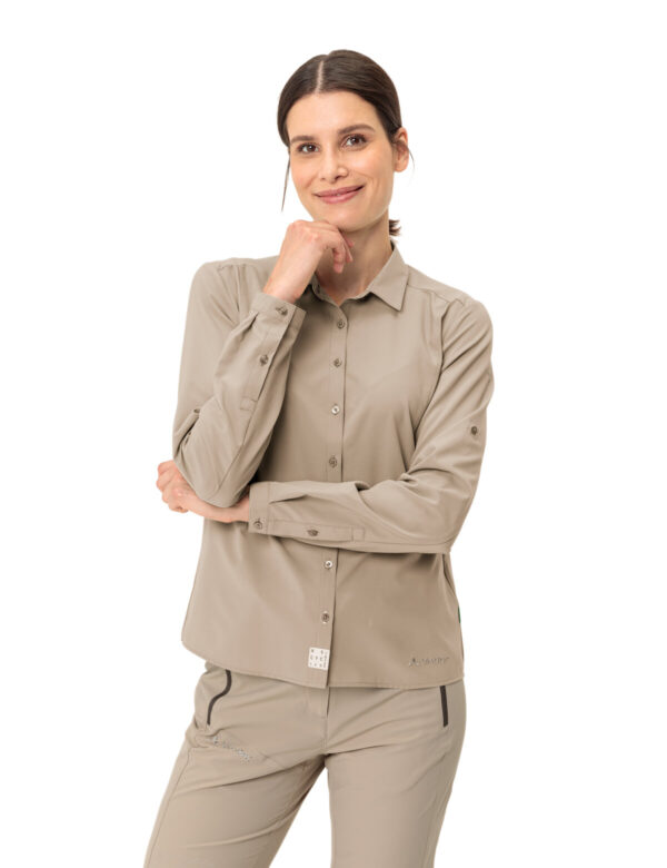 VAUDE Wo Rosemoor LS Shirt IV LINEN – Bild 3