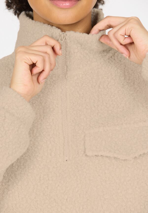 ATHLECIA Florrie W Sherpa Half zip SILVER CLOUD – Bild 4