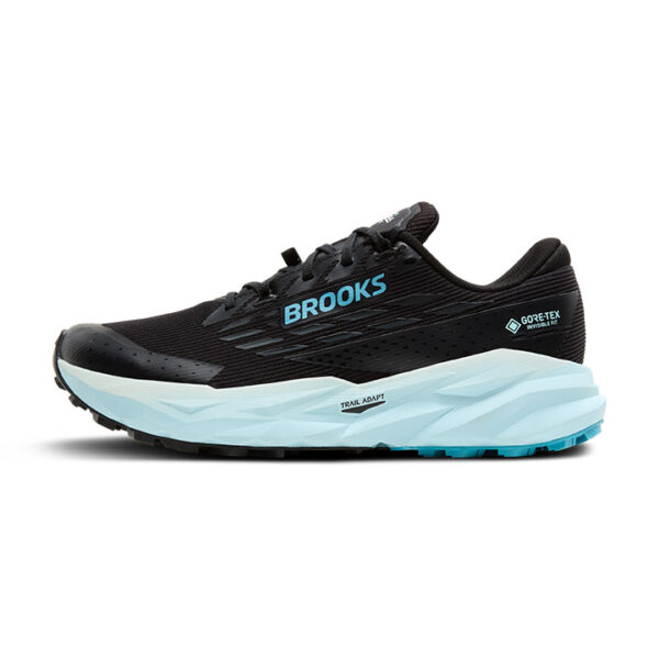 BROOKS Cascadia 19 GTX BLACK/EBONY/BLUE FLOWER – Bild 2