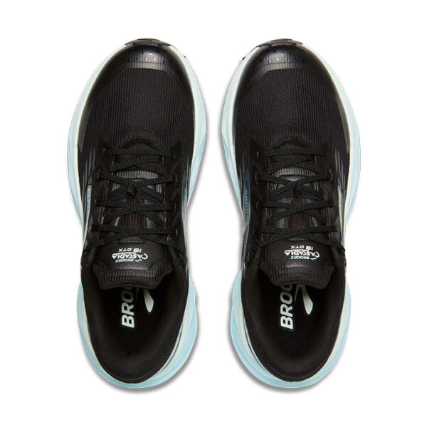 BROOKS Cascadia 19 GTX BLACK/EBONY/BLUE FLOWER – Bild 6