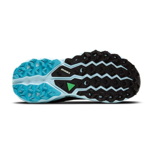 BROOKS Cascadia 19 GTX BLACK/EBONY/BLUE FLOWER – Bild 7