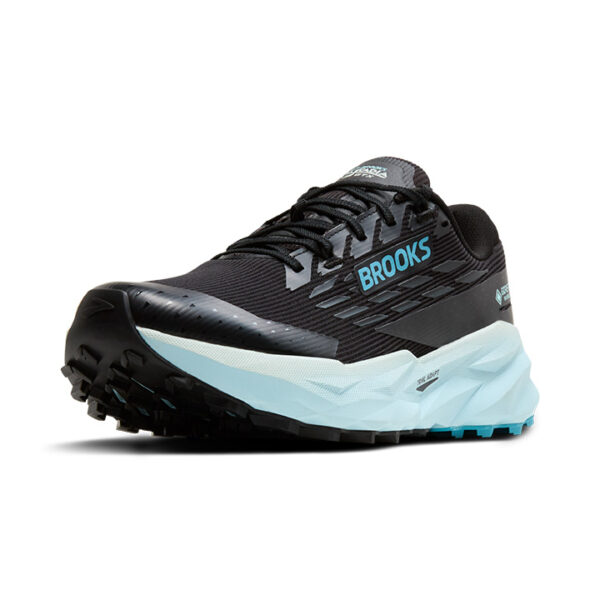 BROOKS Cascadia 19 GTX BLACK/EBONY/BLUE FLOWER – Bild 9