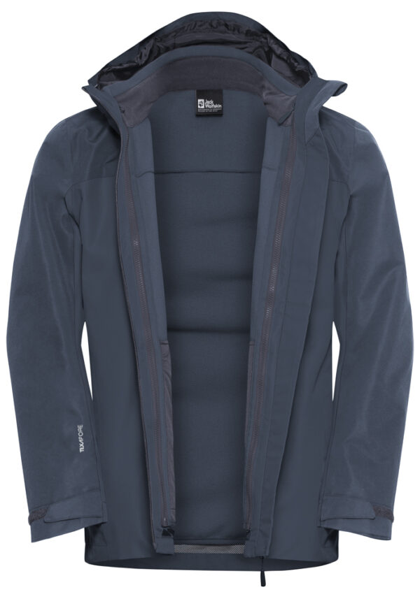 JACK WOLFSKIN TAUBENBERG 3IN1 JKT M MIDNIGHT SKY – Bild 2
