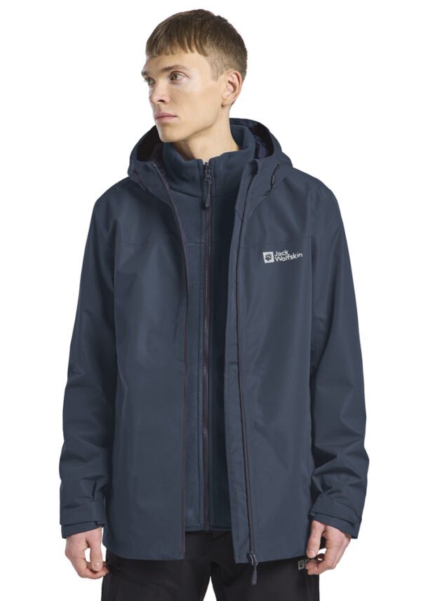 JACK WOLFSKIN TAUBENBERG 3IN1 JKT M MIDNIGHT SKY – Bild 5