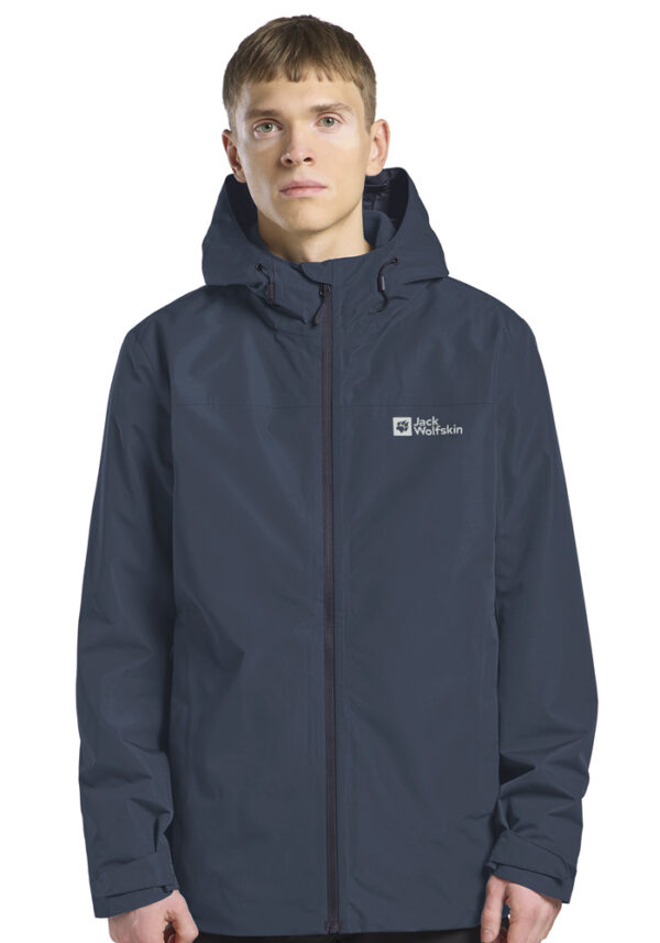 JACK WOLFSKIN TAUBENBERG 3IN1 JKT M MIDNIGHT SKY – Bild 7