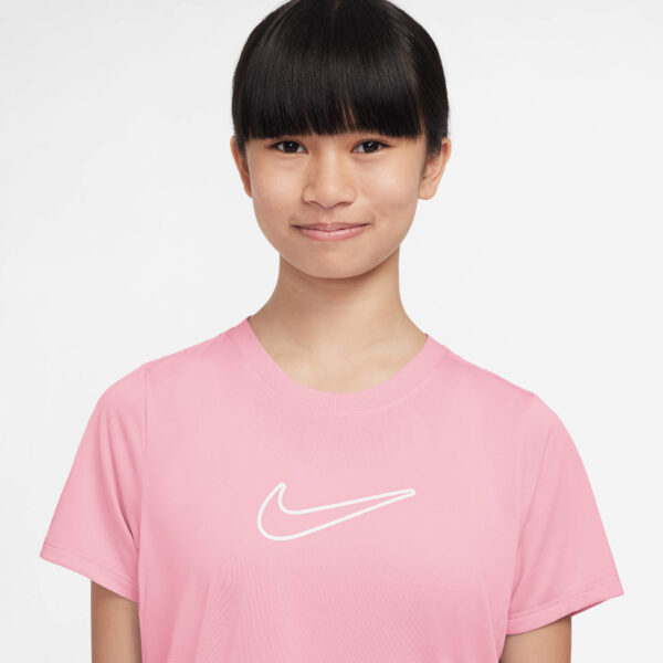 NIKE G NK DF ONE STD SS TOP HBR MED SOFT PINK/WHITE – Bild 2