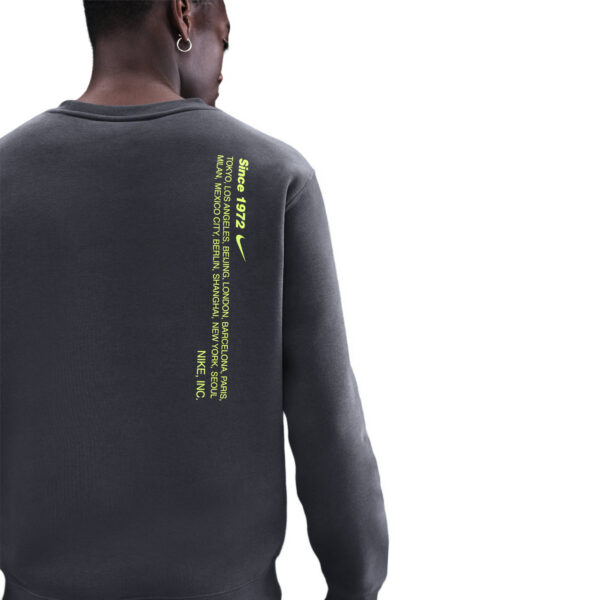 NIKE M NK CLUB BB CREW SWSH SPORT ANTHRACITE/VOLT – Bild 3
