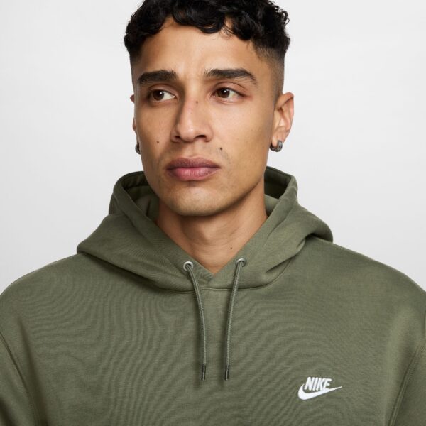 NIKE M NK CLUB BB PO HOODIE MEDIUM OLIVE/MEDIUM OLIVE/WHIT – Bild 3