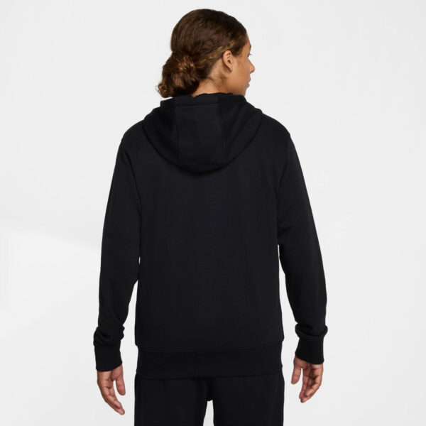 NIKE M NK CLUB FT FZ HOODIE BLACK/BLACK/WHITE – Bild 2
