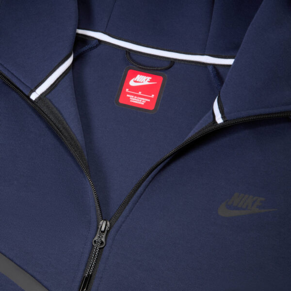 NIKE M NK TCH FLC FZ WR HOODIE OBSIDIAN/BLACK – Bild 3