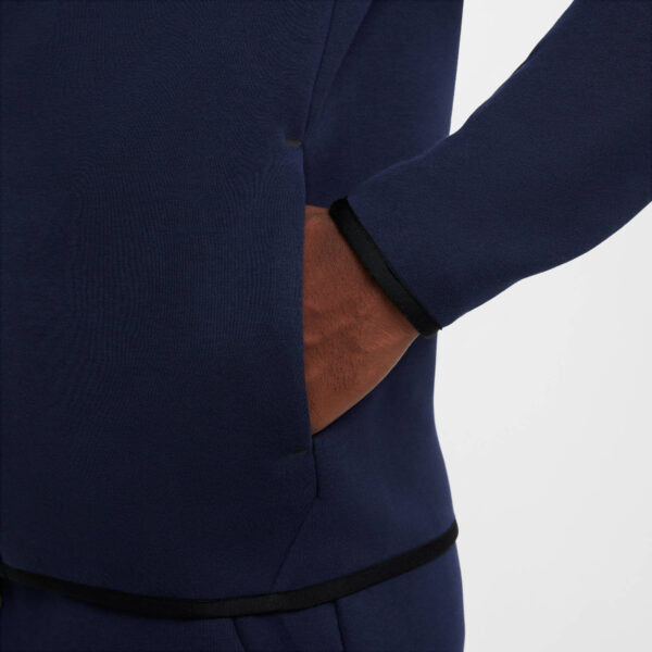 NIKE M NK TCH FLC FZ WR HOODIE OBSIDIAN/BLACK – Bild 7